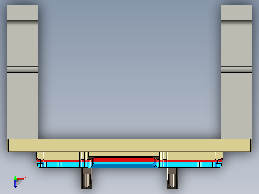 X1-D-笔记本CNC工装夹具三维模型WWAN-CNC1铣脚垫槽&amp;倒角-20200808俯视图