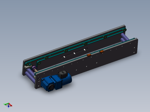 1米0.18米双皮带输送机构