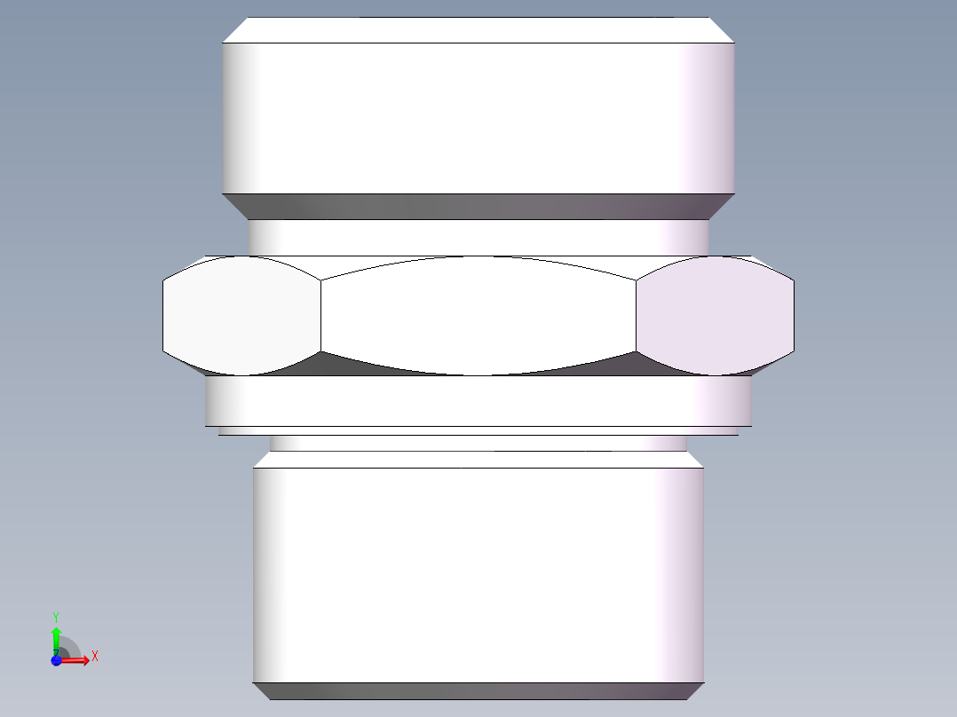 英制管螺纹ED密封、1CB-30-12WD前视图