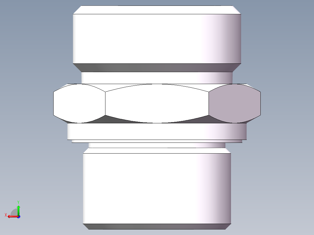 英制管螺纹ED密封、1CB-30-12WD后视图