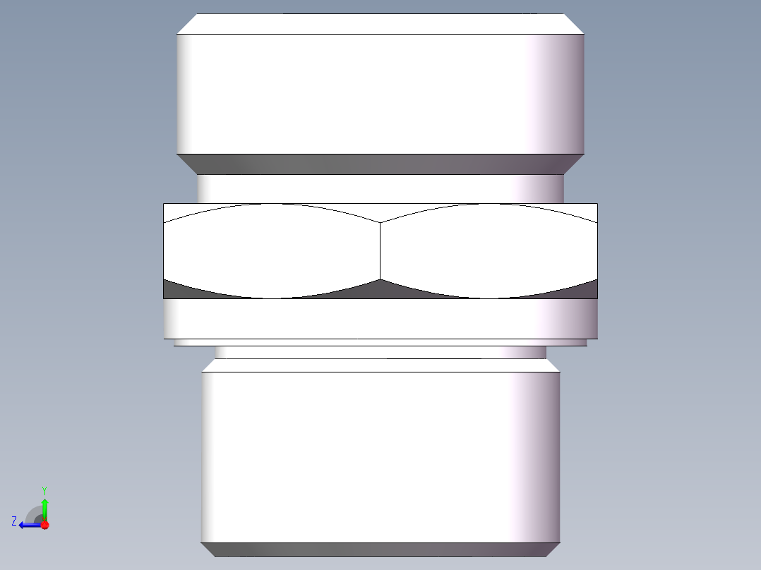 英制管螺纹ED密封、1CB-30-12WD右视图