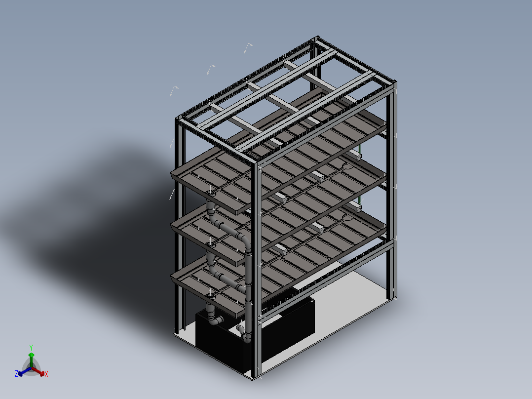 A3004256-无土栽培系统正等轴测图