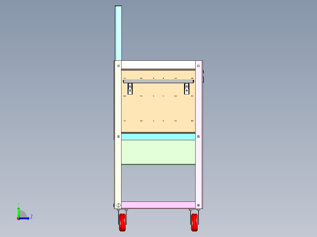 工具推车左视图