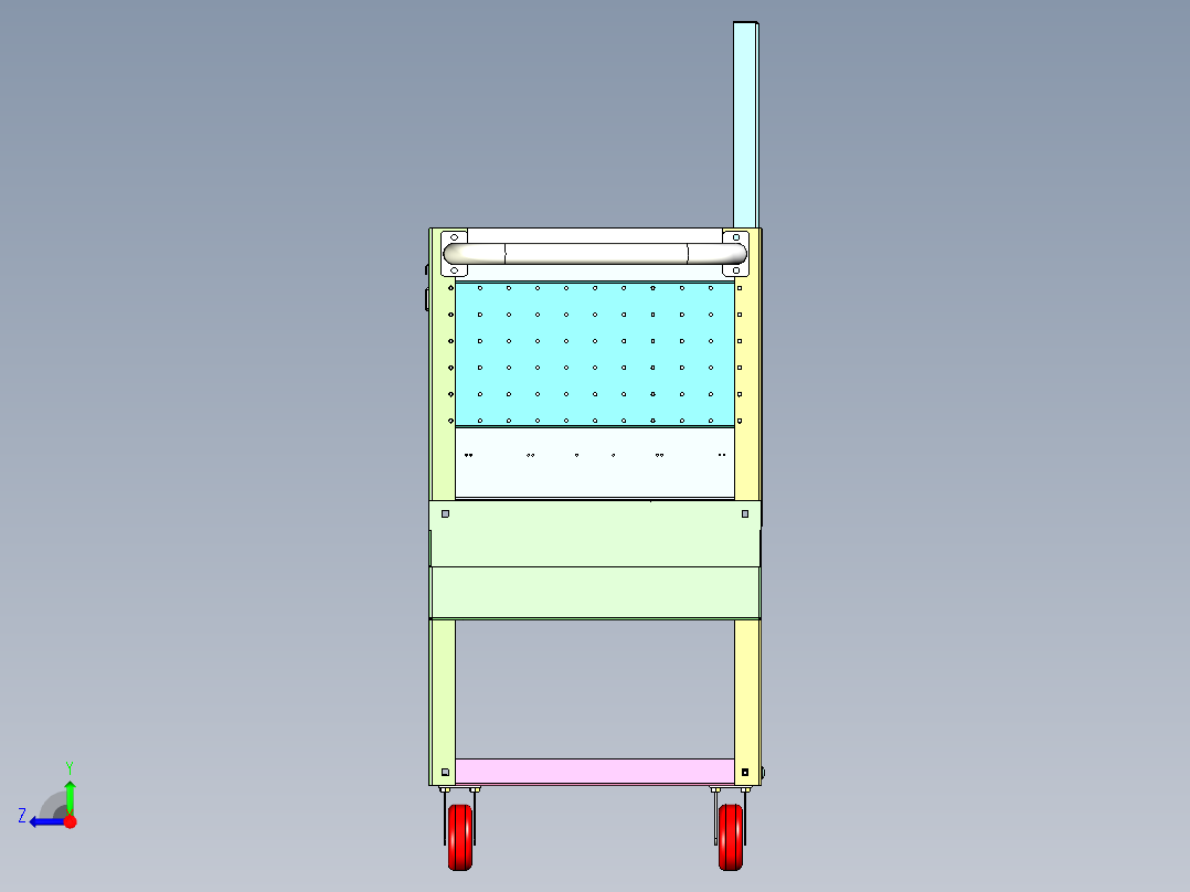 工具推车右视图