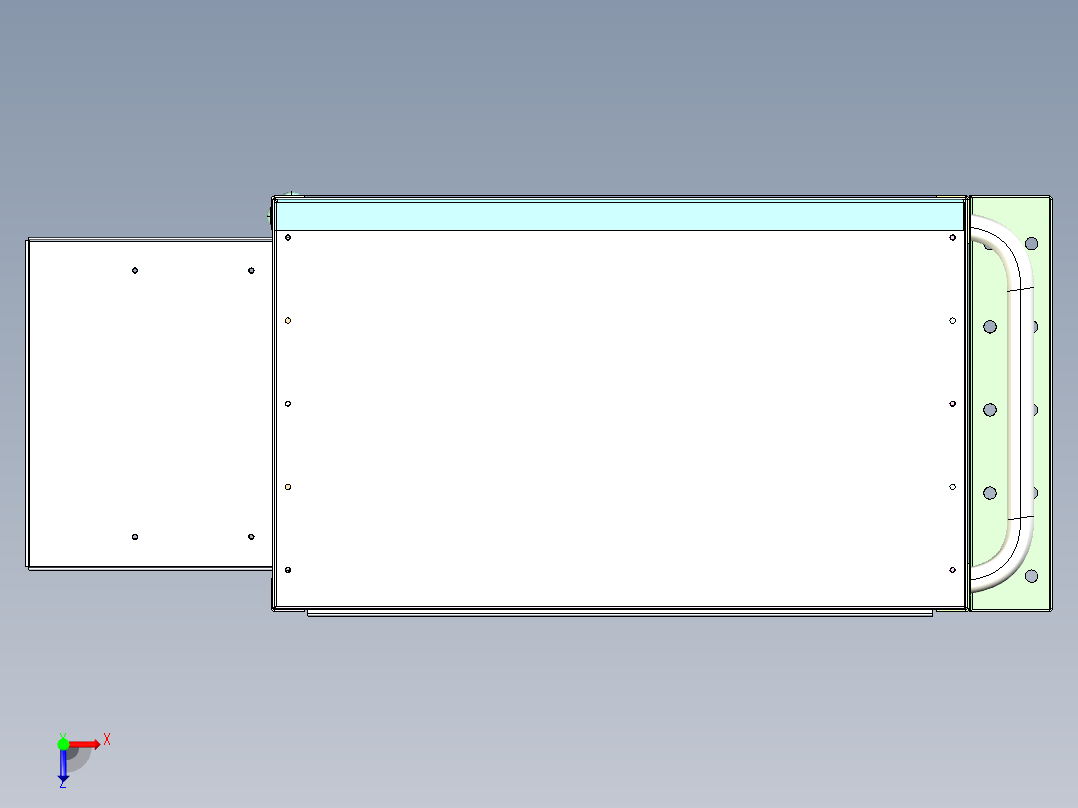 工具推车俯视图