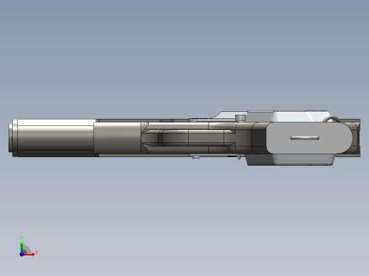 手枪左轮冲锋枪老式狙击步枪设计3D图纸gun_tt-33 SW IGS前视缩略图