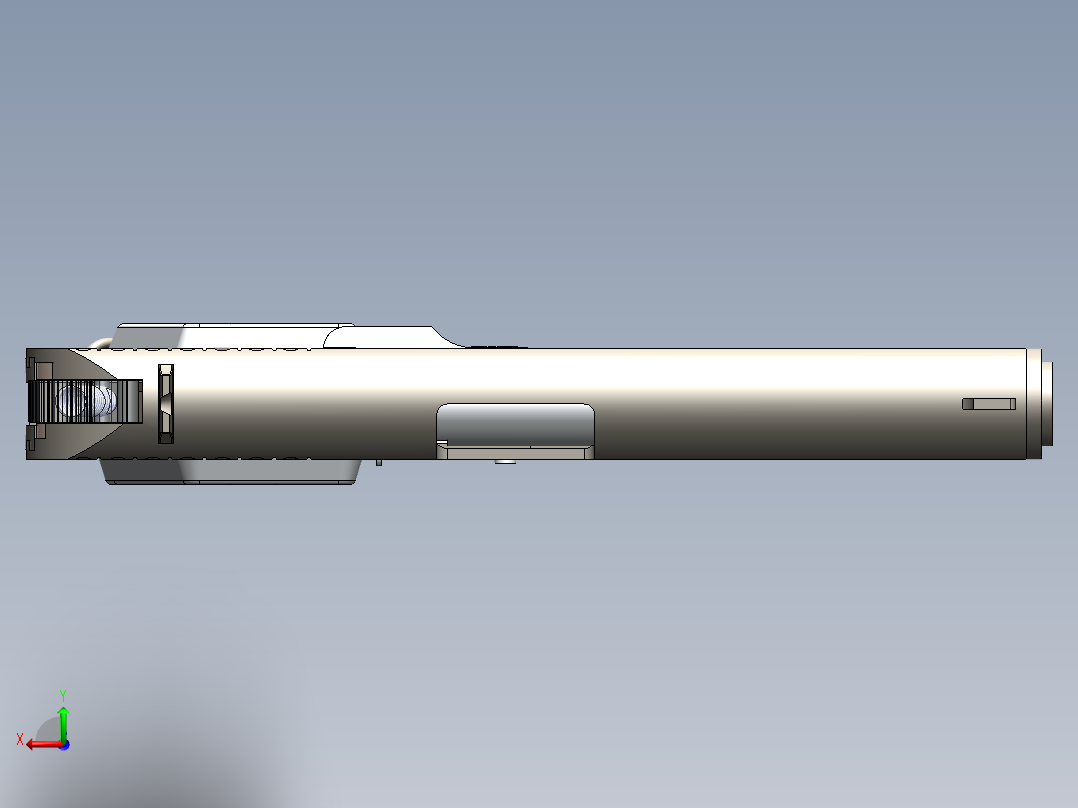 手枪左轮冲锋枪老式狙击步枪设计3D图纸gun_tt-33 SW IGS后视图