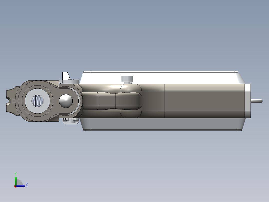 手枪左轮冲锋枪老式狙击步枪设计3D图纸gun_tt-33 SW IGS左视图