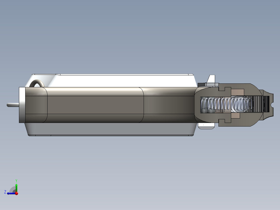 手枪左轮冲锋枪老式狙击步枪设计3D图纸gun_tt-33 SW IGS右视图