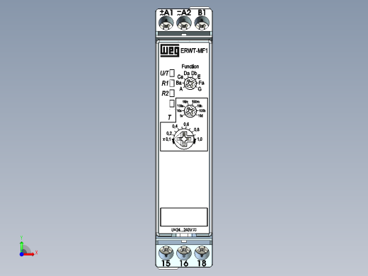 多功能继电器ERWT-MF1品牌WEG前视缩略图