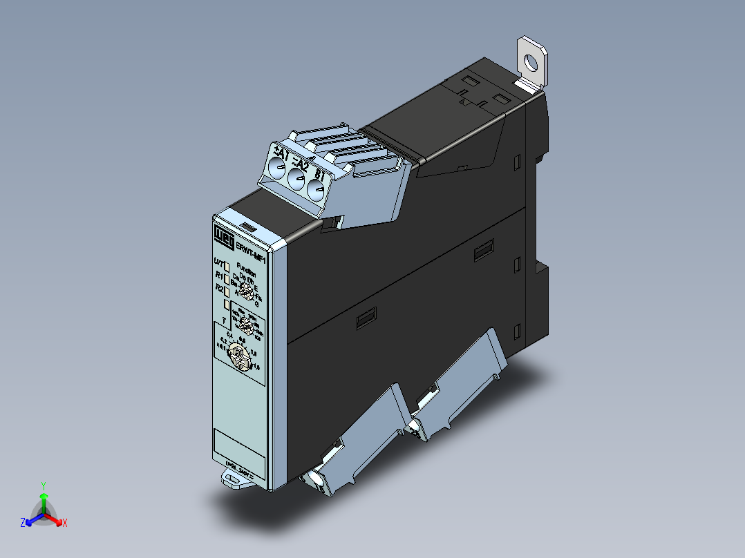 多功能继电器ERWT-MF1品牌WEG正等轴测图