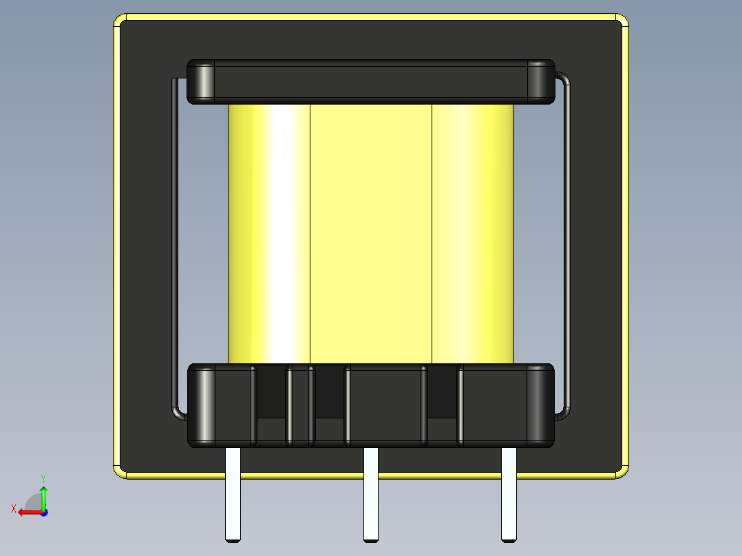 脉冲变压器后视图