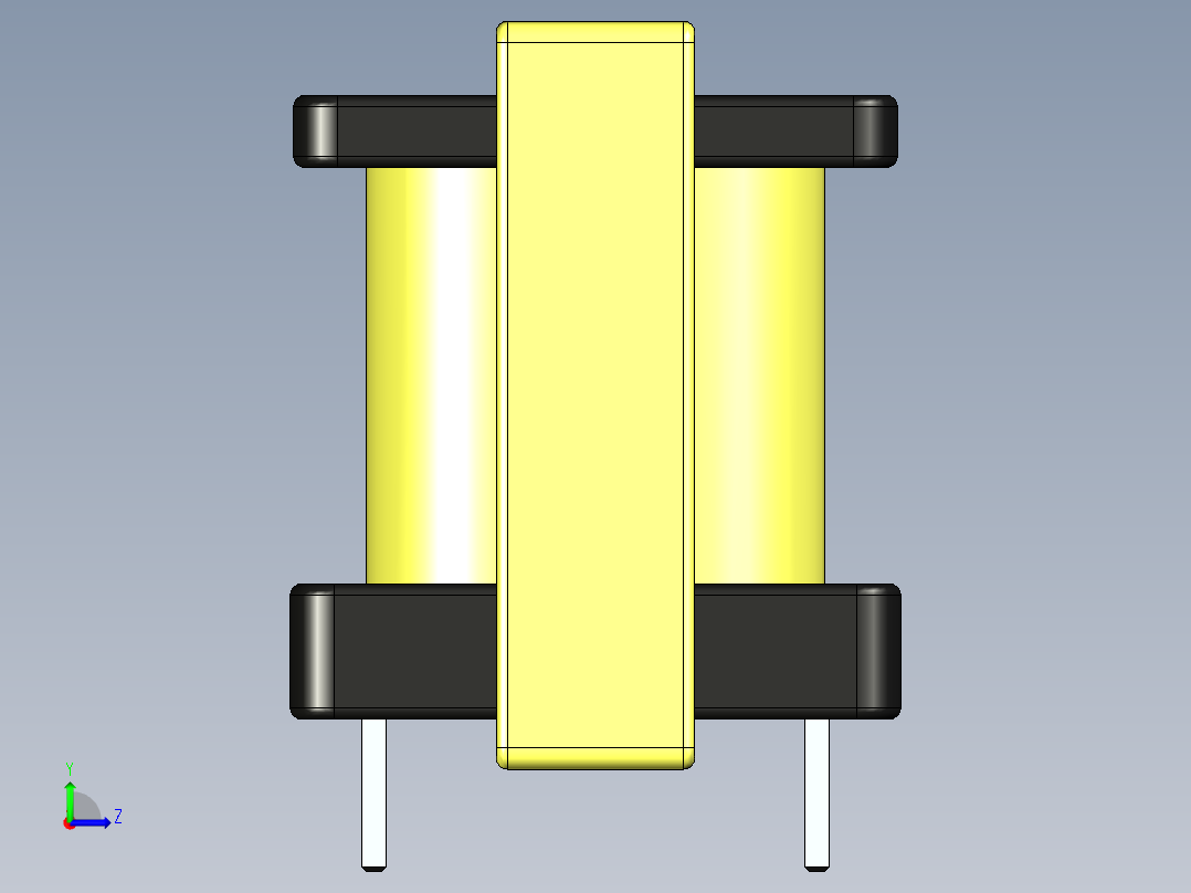 脉冲变压器左视图