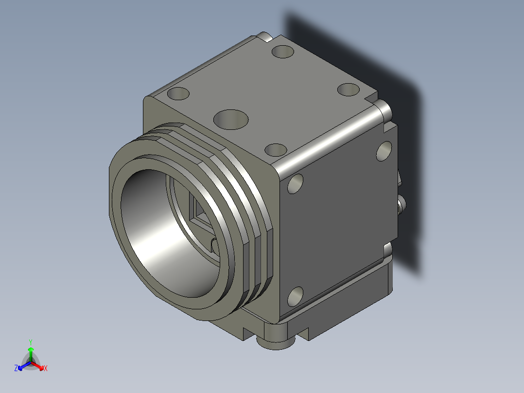 FH_SMX12-尺寸检测相机正等轴测图