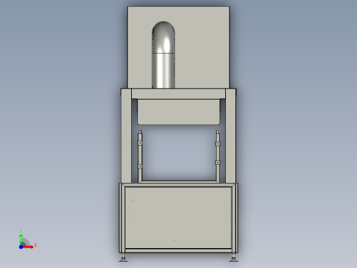 烤纸流水线的烘道装置前视缩略图
