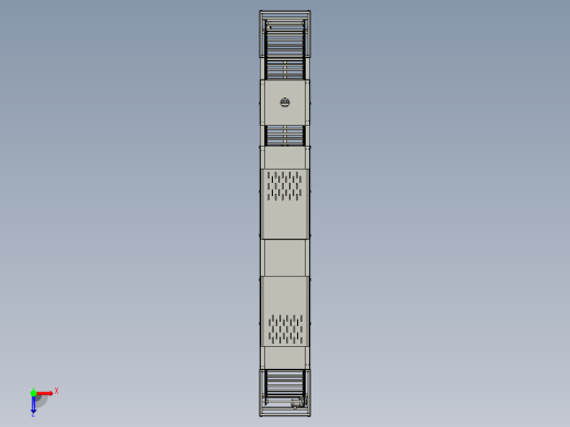 烤纸流水线的烘道装置俯视缩略图