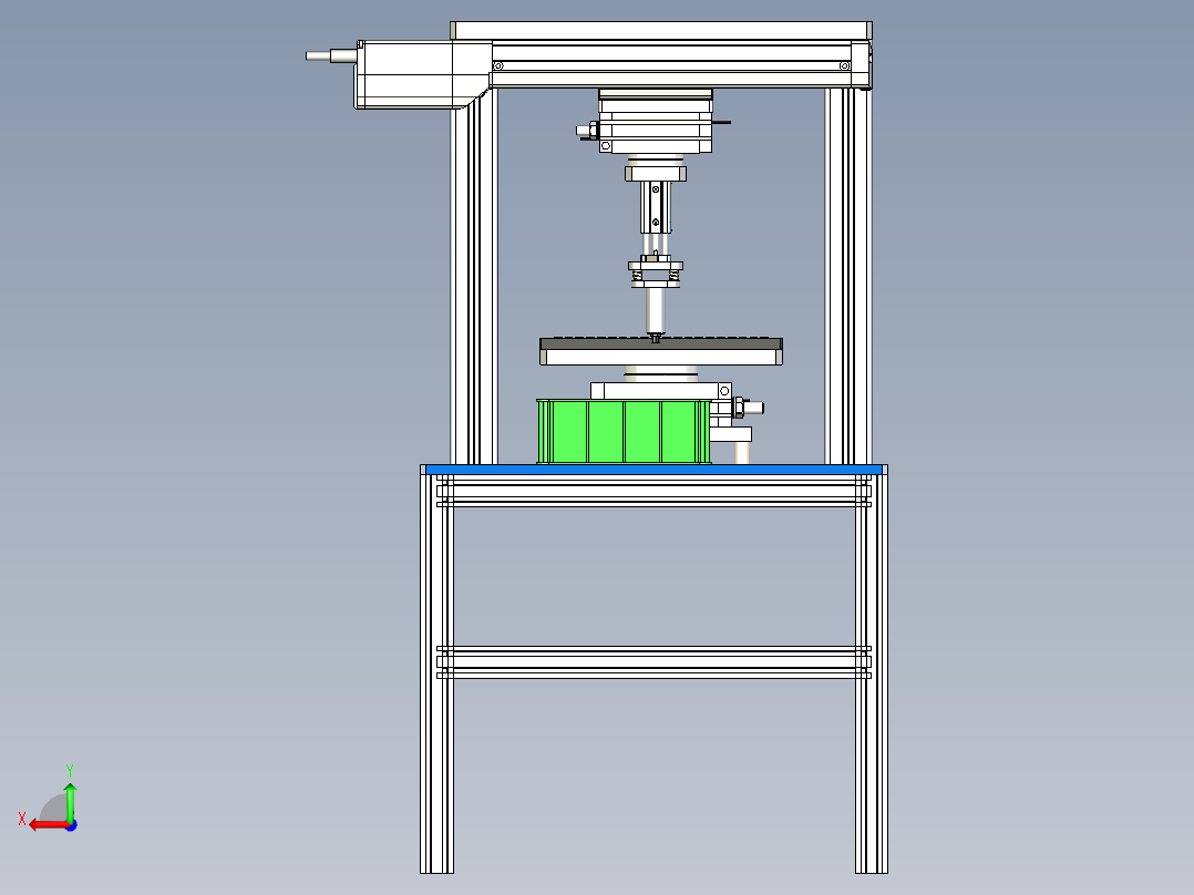 宝石贴片机后视图