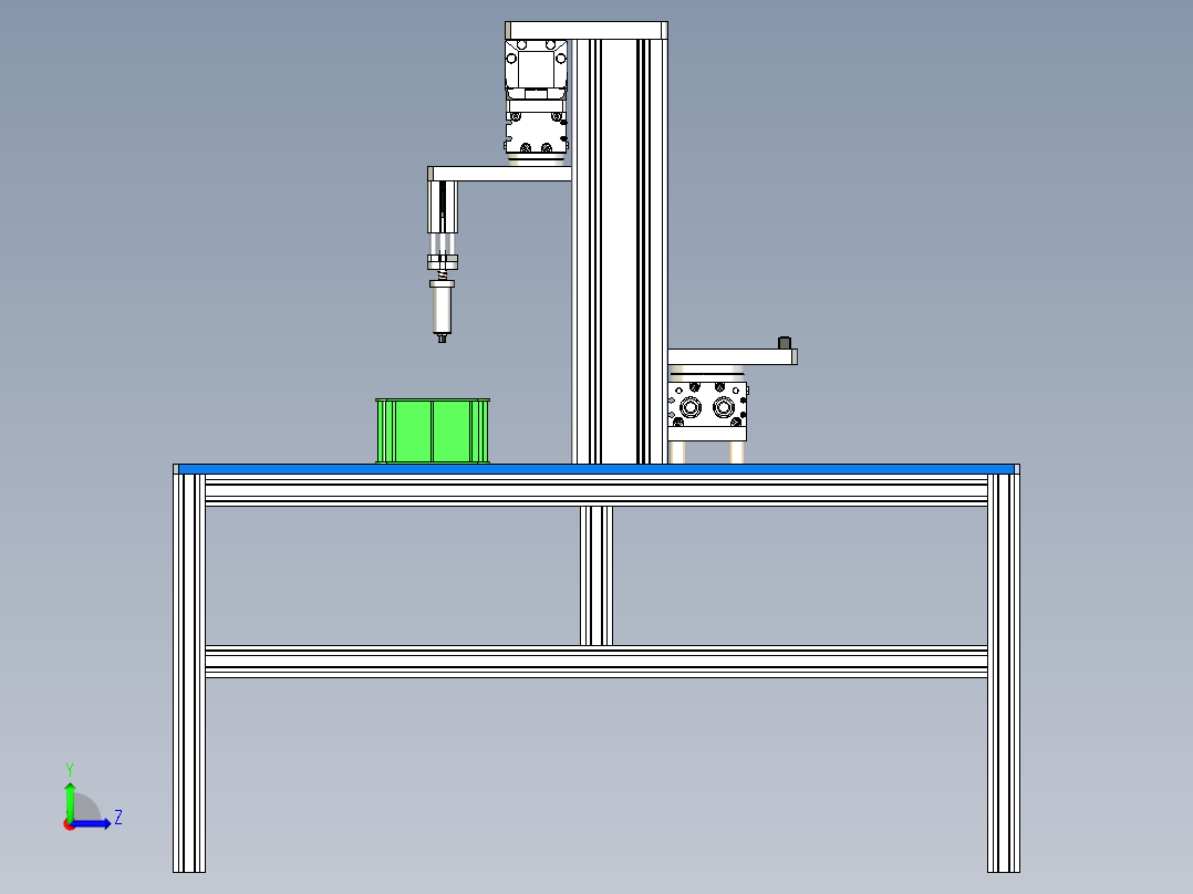 宝石贴片机左视图