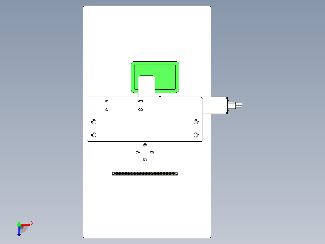 宝石贴片机俯视图