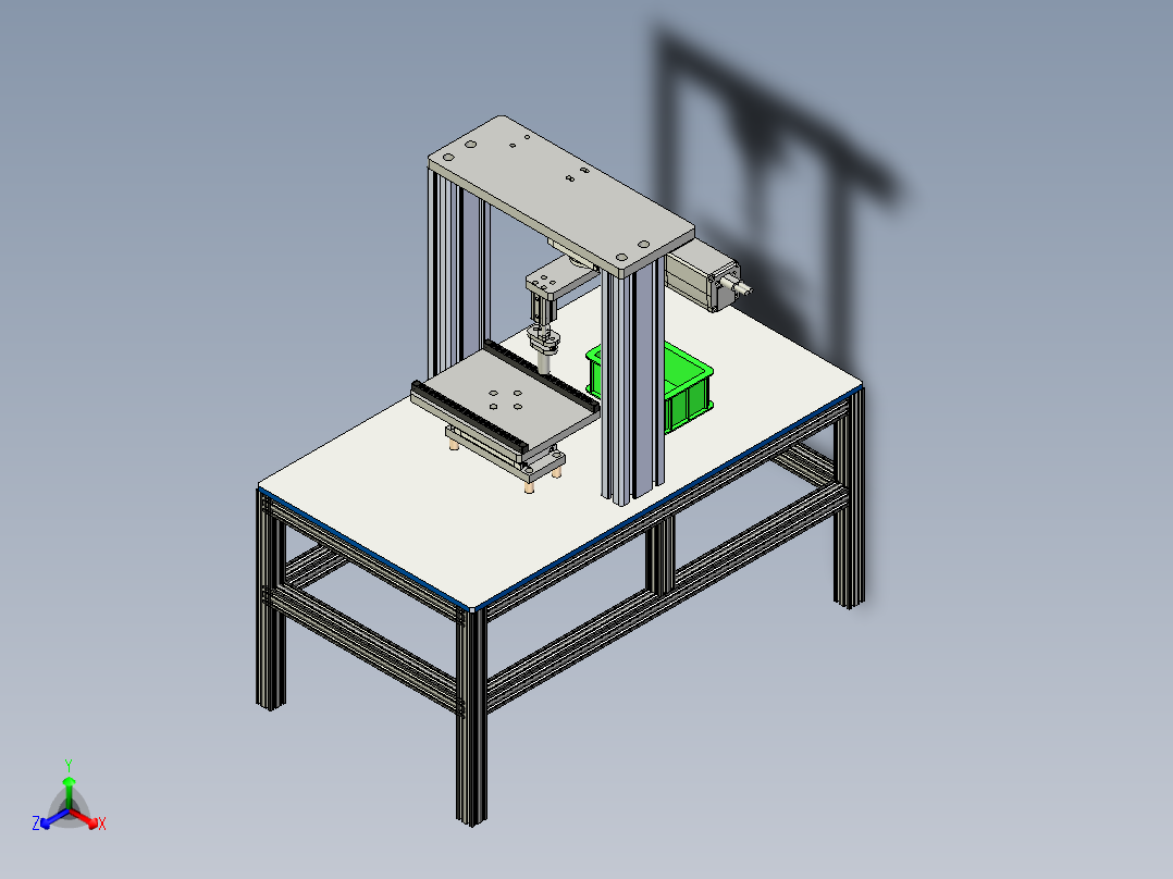 宝石贴片机正等轴测图