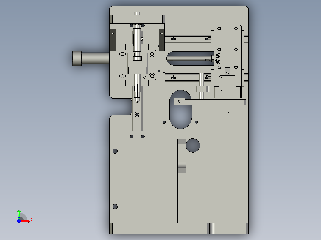 压铜套工装前视图