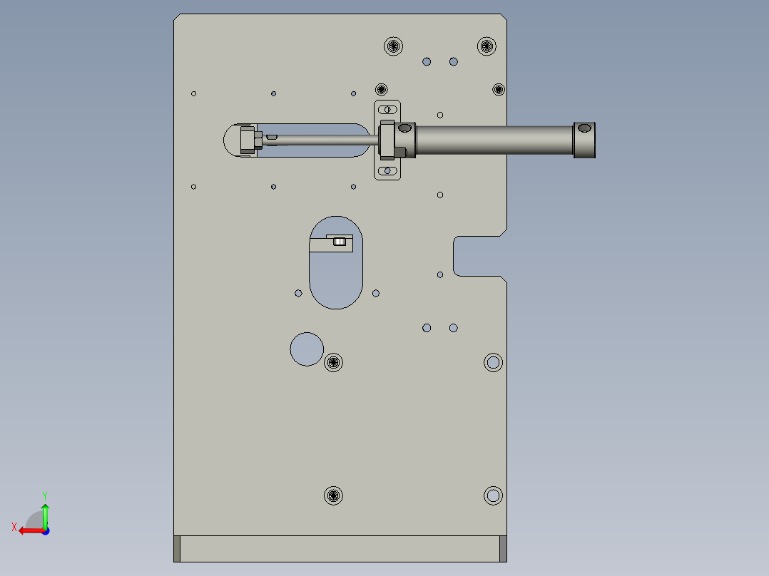 压铜套工装后视图