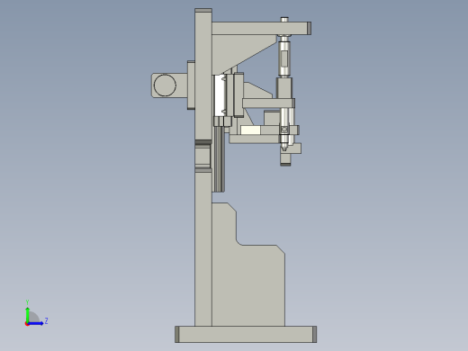 压铜套工装左视缩略图