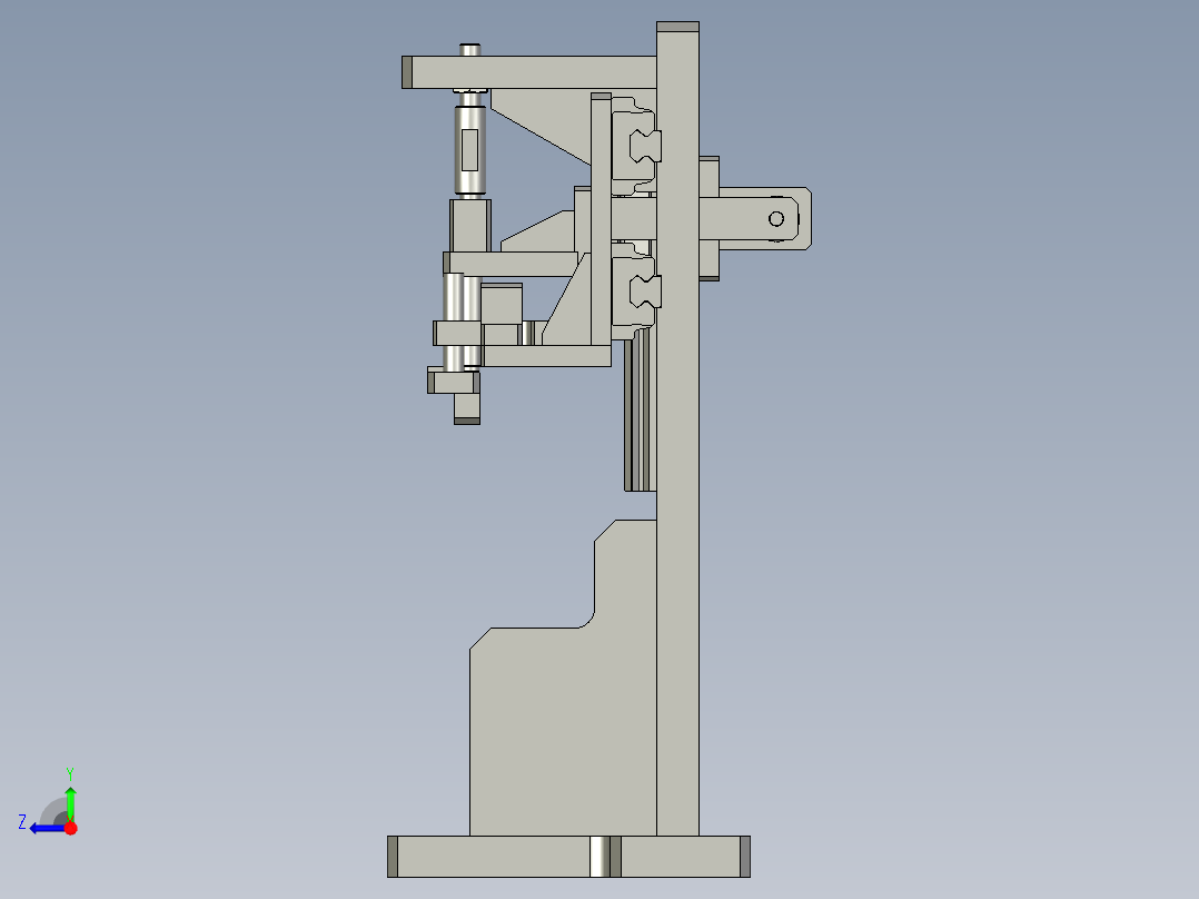压铜套工装右视图