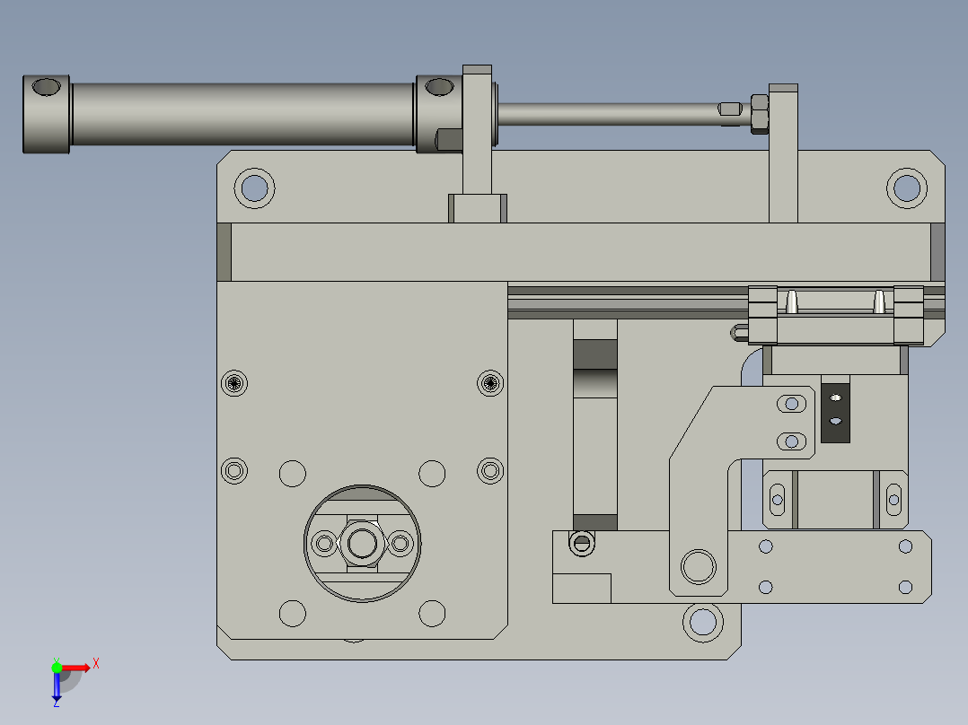 压铜套工装俯视图