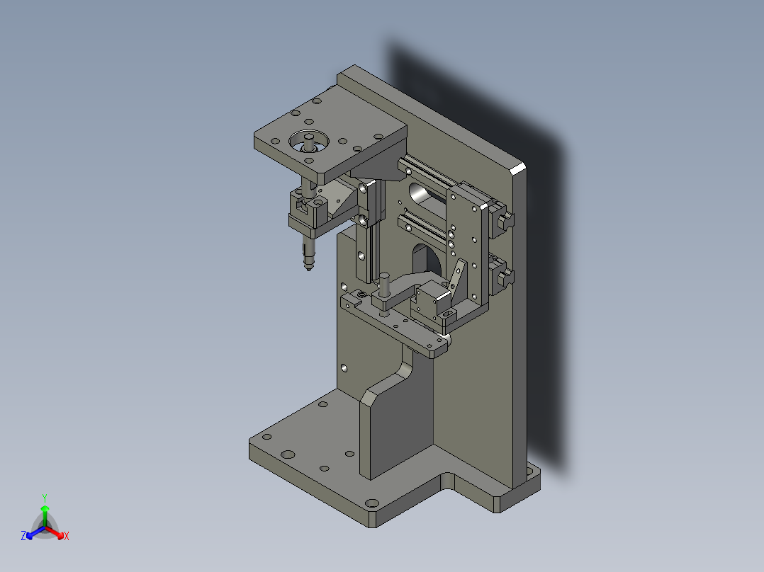压铜套工装正等轴测图