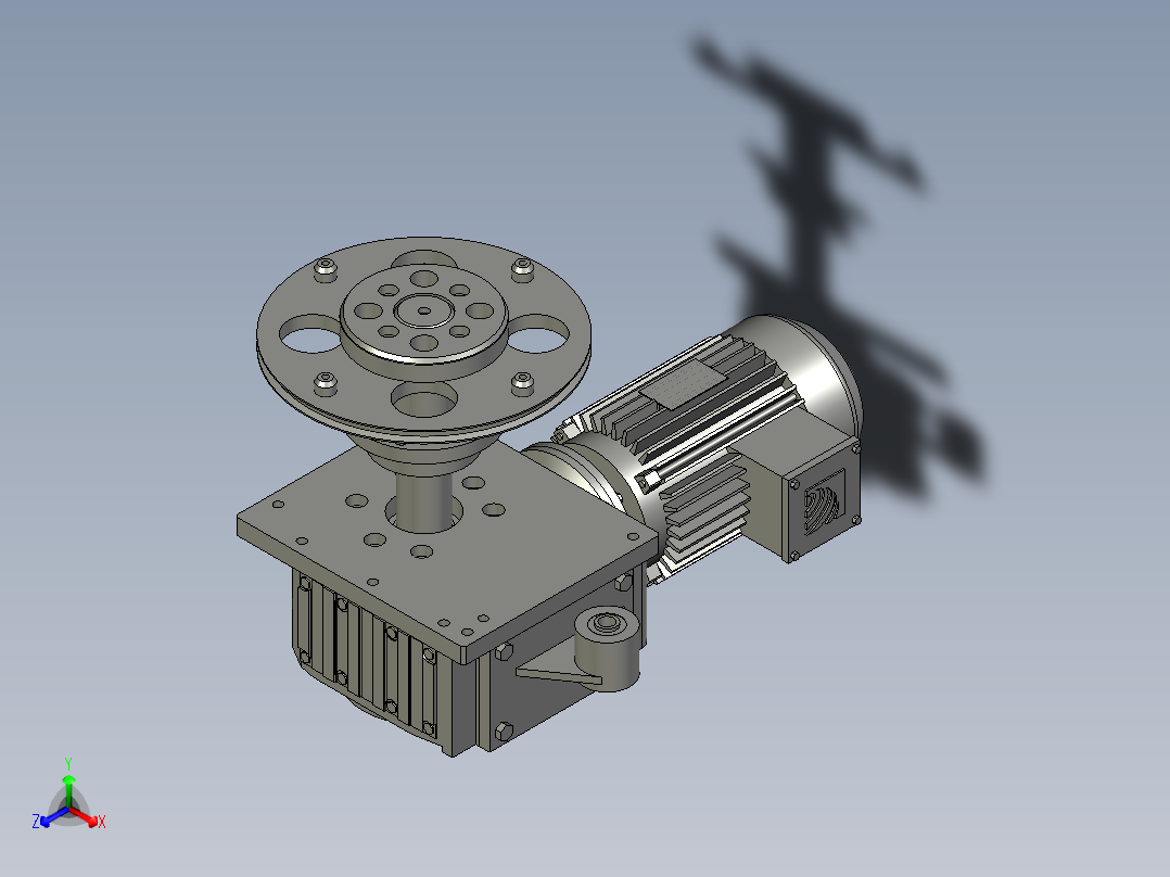 卷带驱动部分主视图