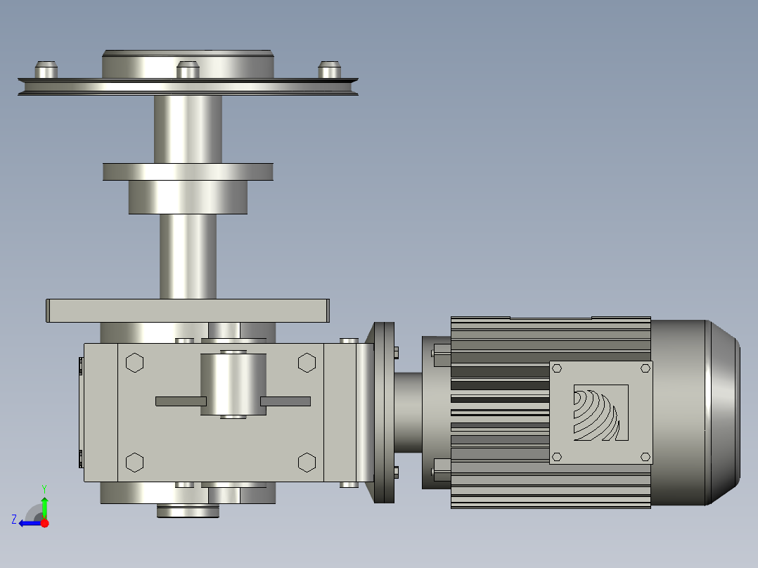 卷带驱动部分右视图