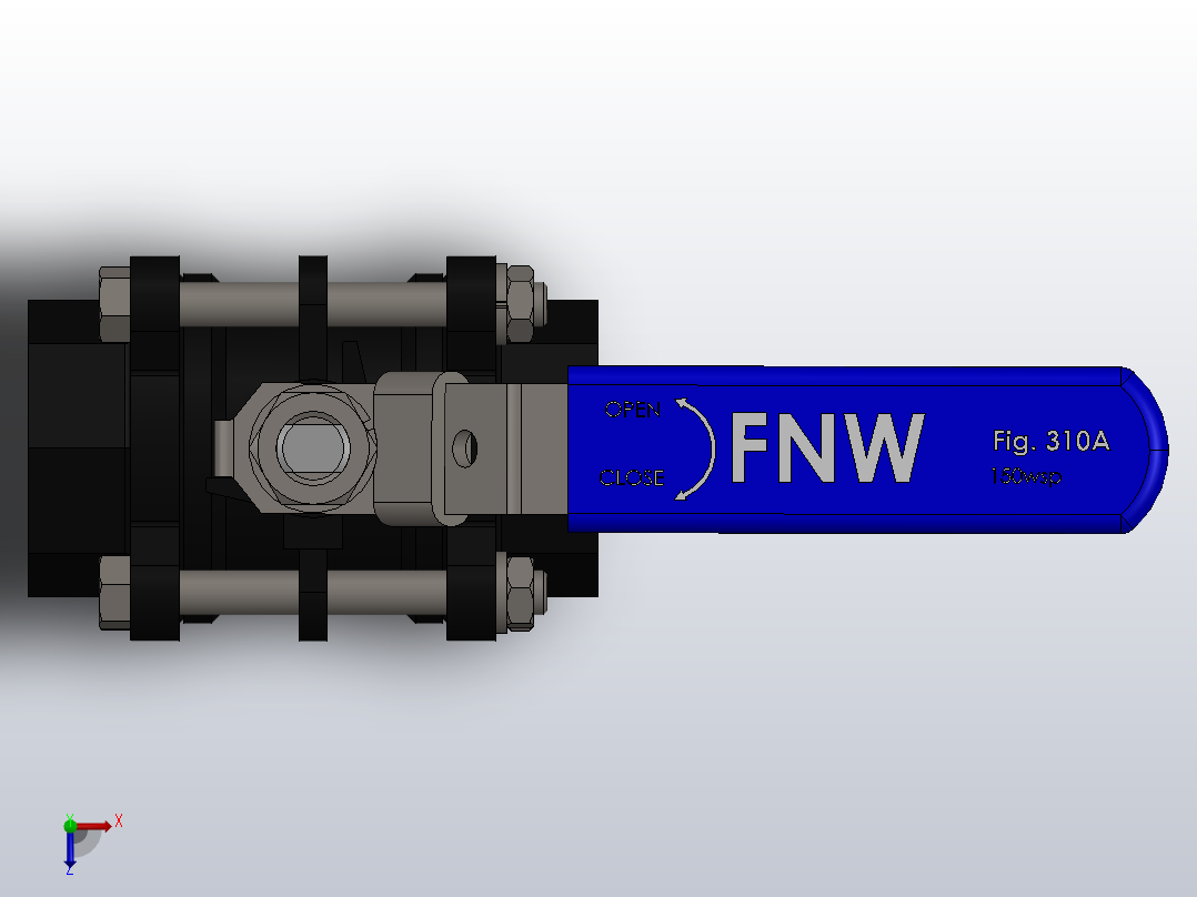 阀门、过滤器FNW-FNW311ASWJ俯视图