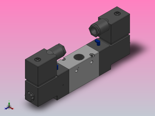 3V220-08电磁阀[3V220-08]正等轴测缩略图