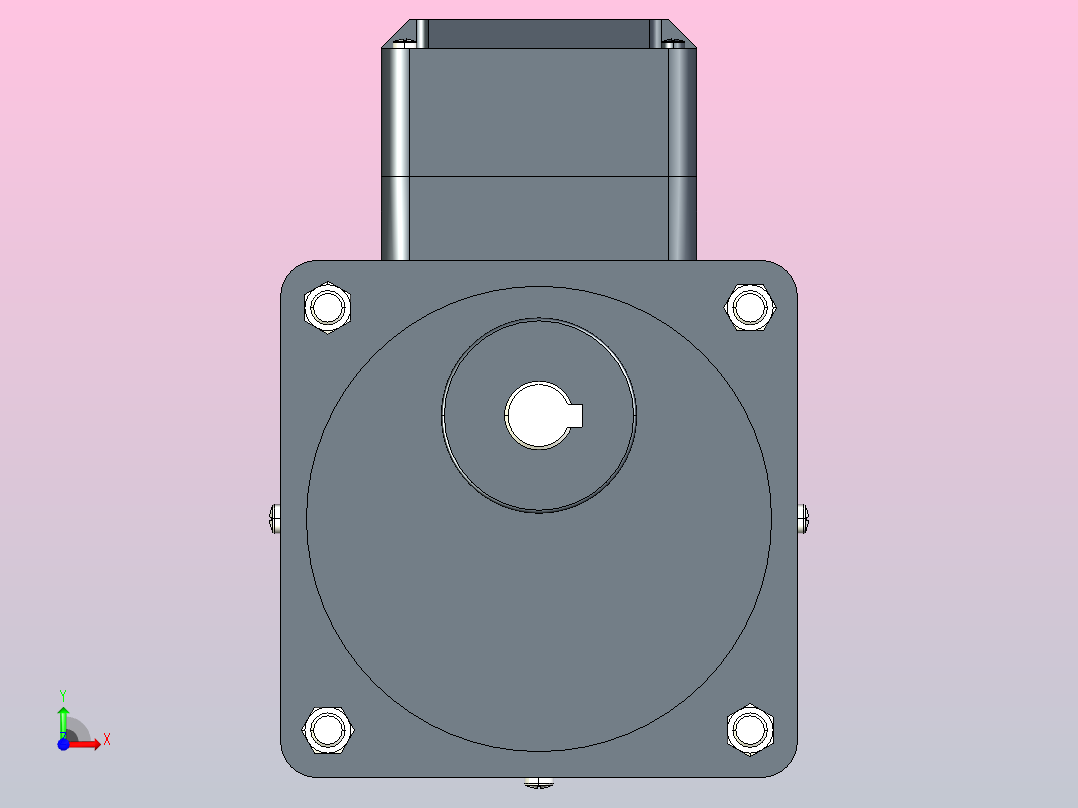 90AC(40W╱60W)微型交流（齿轴）组合型电机[90YF40WGV22H-90GF3HK]前视图