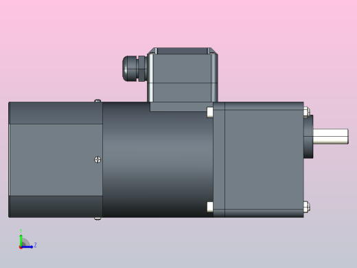 90AC(40W╱60W)微型交流（齿轴）组合型电机[90YF40WGV22H-90GF3HK]左视缩略图