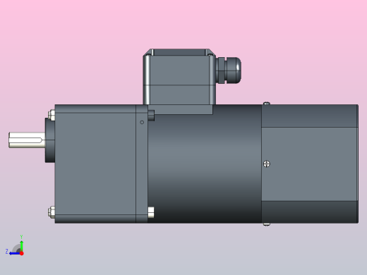 90AC(40W╱60W)微型交流（齿轴）组合型电机[90YF40WGV22H-90GF3HK]右视缩略图