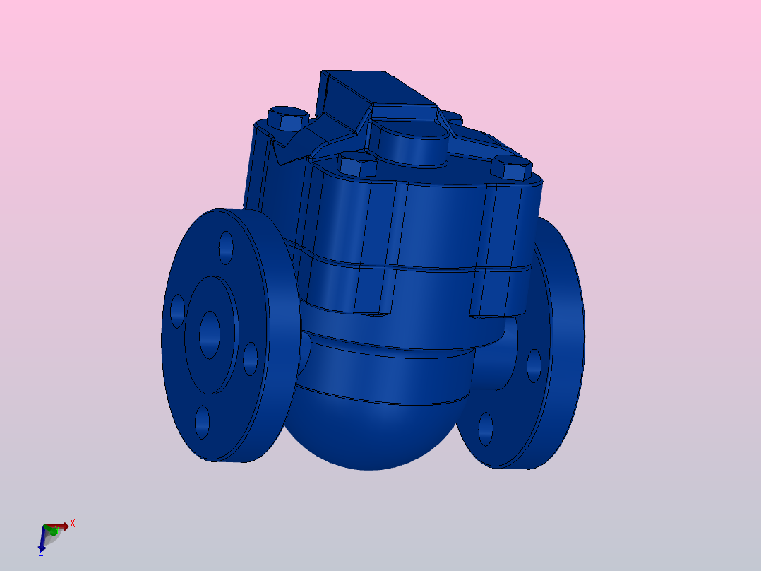 CA14 球墨铸铁空气和气体疏水阀  DN15-DN20 法兰连接[CA14球墨铸铁空气和气体疏水阀],主视图