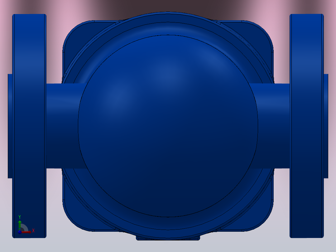 CA14 球墨铸铁空气和气体疏水阀  DN15-DN20 法兰连接[CA14球墨铸铁空气和气体疏水阀],前视图