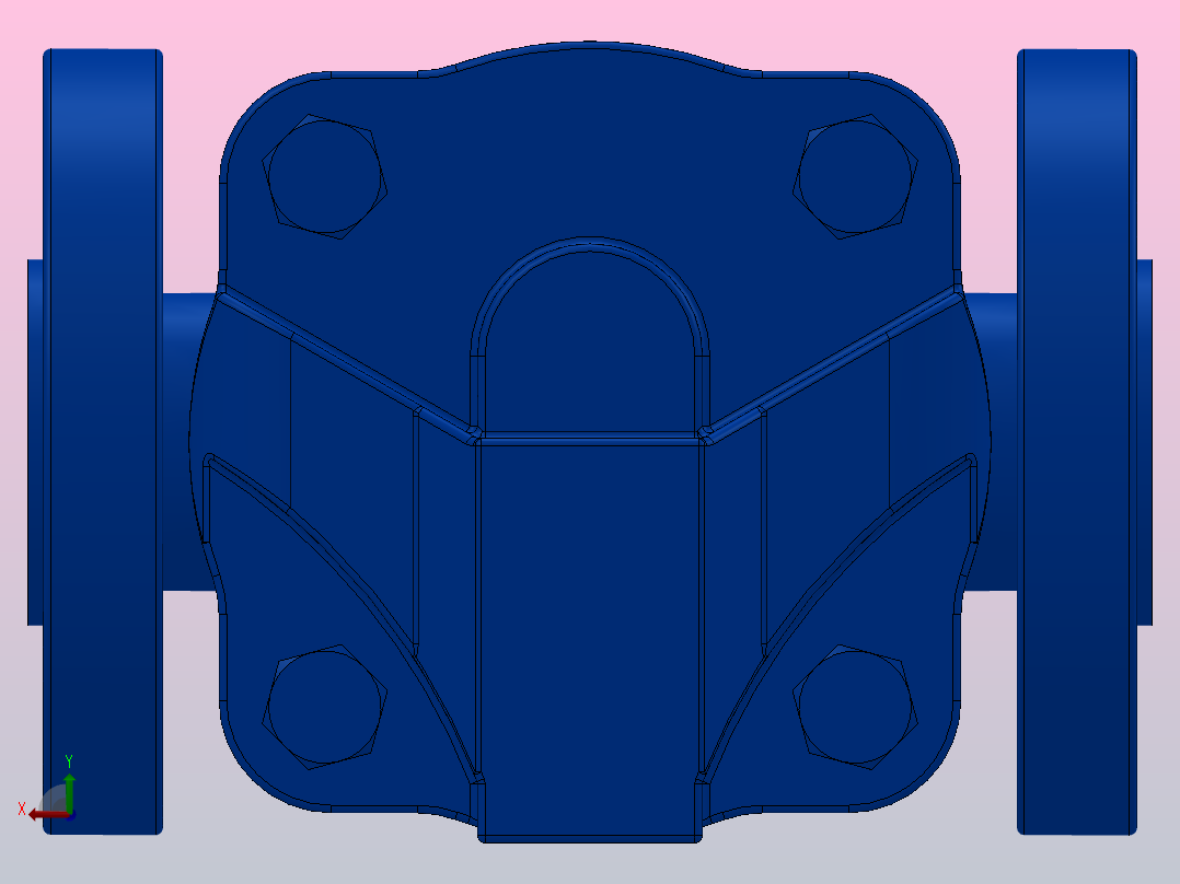 CA14 球墨铸铁空气和气体疏水阀  DN15-DN20 法兰连接[CA14球墨铸铁空气和气体疏水阀],后视图