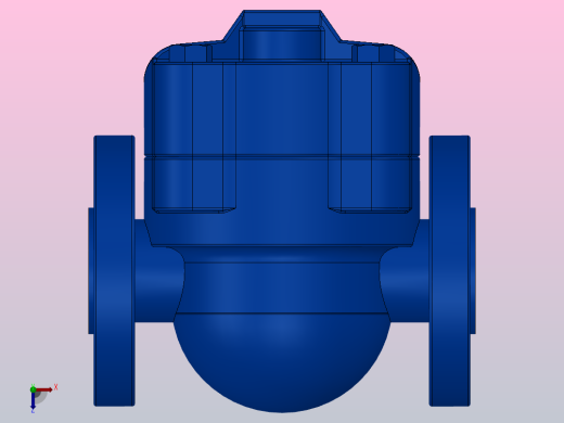 CA14 球墨铸铁空气和气体疏水阀  DN15-DN20 法兰连接[CA14球墨铸铁空气和气体疏水阀],俯视缩略图