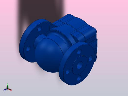 CA14 球墨铸铁空气和气体疏水阀  DN15-DN20 法兰连接[CA14球墨铸铁空气和气体疏水阀],正等轴测缩略图
