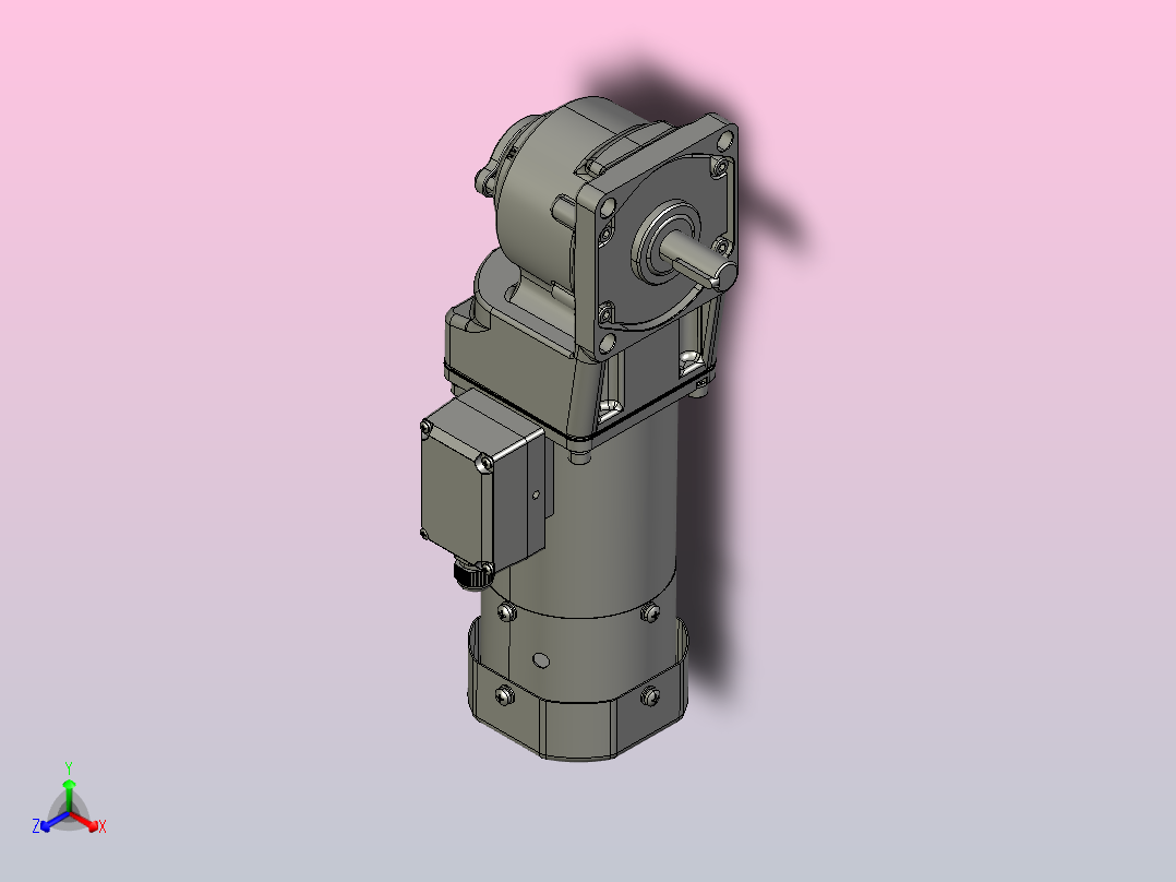 交流减速机5RK90GU-CMFT(5GU3RT-180RT)新主视图