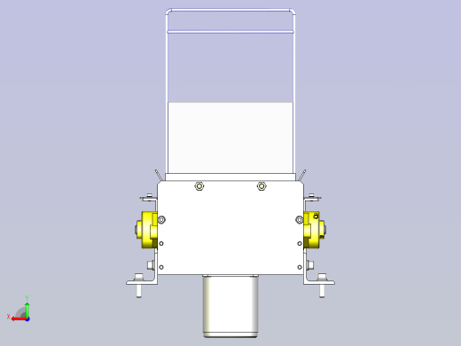 一款链条输送机3D模型后视缩略图
