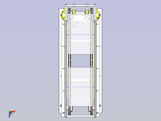 一款链条输送机3D模型俯视缩略图