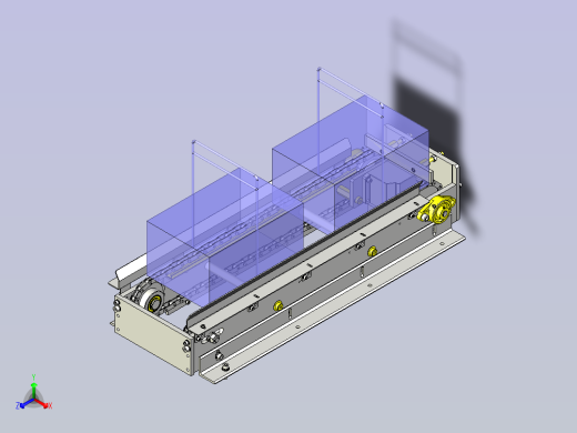一款链条输送机3D模型正等轴测缩略图