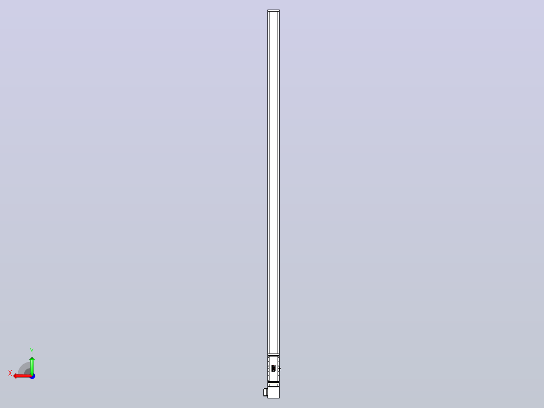 伺服电机集成皮带传动直线执行器TPA-OCB-140-256-L3950-LP-P75-N3后视图