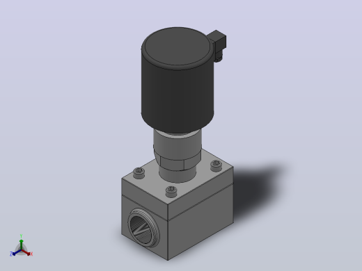 ZCG系列高压电磁阀[ZCG-16.0-32-F-B-K]通径32mm正等轴测缩略图