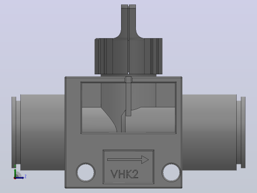 VHK系列P快速接头A快速接头二通三通手动阀[VHK2R-10F-08F]左视缩略图