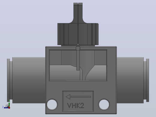 VHK系列P快速接头A快速接头二通三通手动阀[VHK2R-10F-08F]右视缩略图